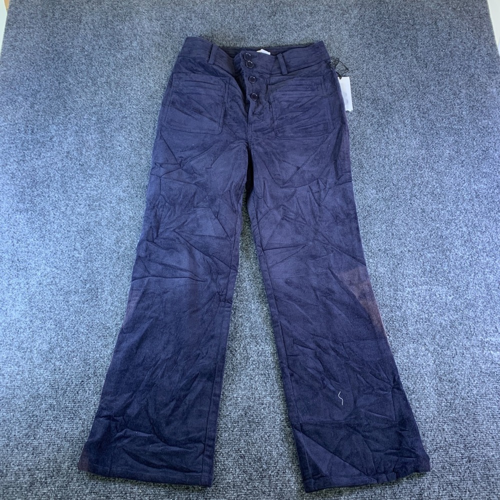 Apiece Apart Slim Marston Pants Womens 6 Navy NWOT Flared Corduroy